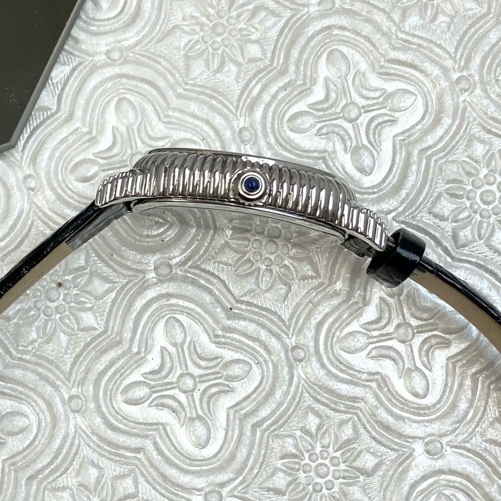 Judith Ripka Sterling Silver Heart Motif MOP Dial Ladies Dress Watch - Picture 11 of 16